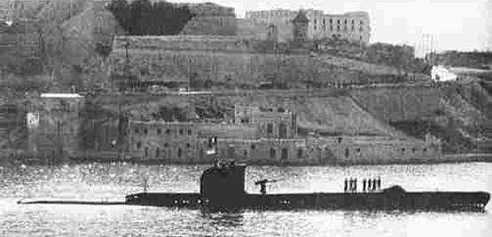 British submarine at Malta