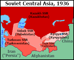 Soviet Central Asia, 1936