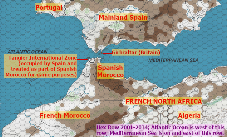 Spanish Intervention 1942 Map