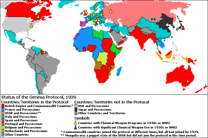 Status of the Geneva Protocol, 1939