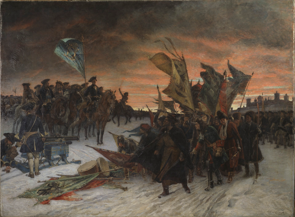 Russian surrender at Narva, 1700