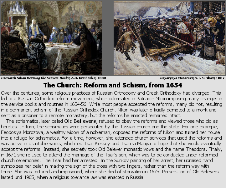 The Church: Reform and Schism, from 1654